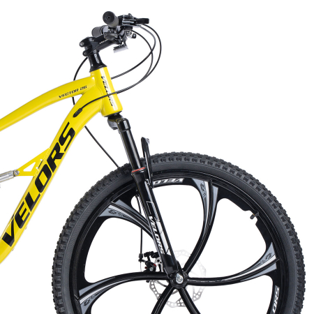 Bicicleta MTB-FS 26" VELORS Vector 2.6, cadru otel 17", jante magneziu, manete secventiale, frane disc, 21 viteze [4]