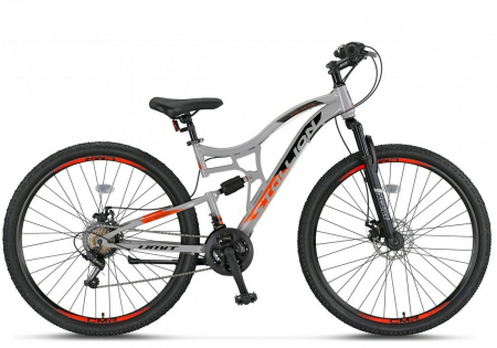 BICICLETE MTB-FS - Bicicleta MTB-FS 29" UMIT Stallion 2D, cadru otel 16", manete revoshift, frane disc, 21 viteze