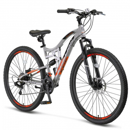 Bicicleta MTB-FS 29" UMIT Stallion 2D, cadru otel 16", manete revoshift, frane disc, 21 viteze [1]