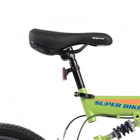 Bicicleta copii MTB-FS 20" RICH Alpin 2.0, cadru otel, manete RevoShift, frane V-Brake, 6 viteze, verde, varsta 7-10 ani [9]