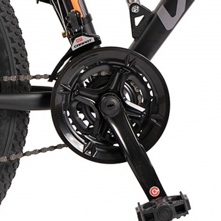 Bicicleta MTB-FS 27.5" VELORS Matador 2.7, cadru otel 17", manete secventiale, frane disc, 21 viteze, negru/gri [7]