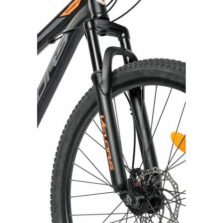 Bicicleta MTB-FS 27.5" VELORS Matador 2.7, cadru otel 17", manete secventiale, frane disc, 21 viteze, negru/gri [3]