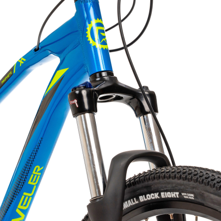 Bicicleta MTB-HT 27.5" KREIDLER Graveler K51381, cadru aluminiu 19", manete secventiale, frane hidraulice, 24 viteze, albastru [4]