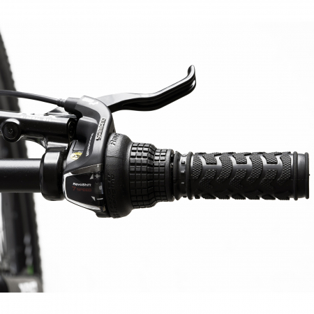 Bicicleta MTB-HT 29" X-FACT Atlas, cadru aluminiu 18", manete RevoShift, frane hidraulice, 21 viteze, gri/verde [5]