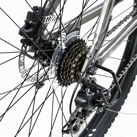 Bicicleta MTB-HT 29" X-FACT Atlas, cadru aluminiu 18", manete RevoShift, frane hidraulice, 21 viteze, negru/albastru [8]