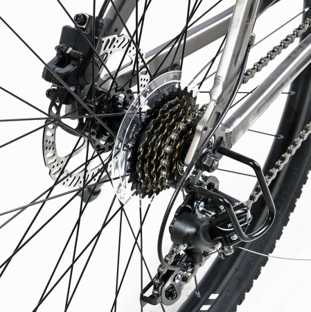 Bicicleta MTB-HT 29" X-FACT Atlas, cadru aluminiu 18", manete RevoShift, frane hidraulice, 21 viteze, negru/albastru [8]