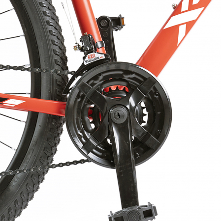 Bicicleta MTB-HT 29" X-FACT Atlas, cadru aluminiu 18", manete RevoShift, frane hidraulice, 21 viteze, rosu [6]