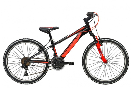 24" (varsta peste 10 ani) - Bicicleta MTB-HT 24" ADRIATICA Rock, cadru otel 14", manete revoshift, frane V-Brake, 18 viteze