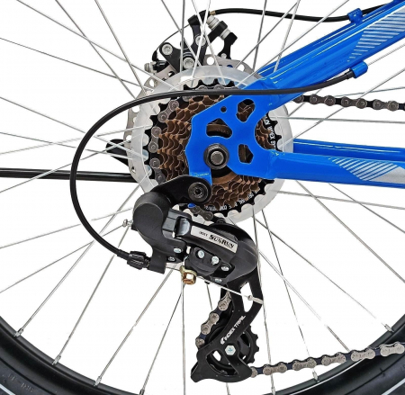 Bicicleta MTB-HT 24" BR Storm One, cadru otel 14", manete secventiale, frane disc, 21 viteze [7]