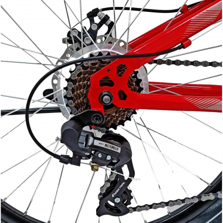 Bicicleta MTB-HT 24" BR Storm One, cadru otel 14", manete secventiale, frane disc, 21 viteze [8]