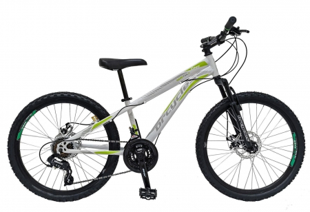 24" (varsta peste 10 ani) - Bicicleta MTB-HT 24" BR Storm One, cadru otel 14", manete secventiale, frane disc, 21 viteze