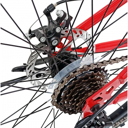 Bicicleta MTB-HT 24" BR Storm One, cadru otel 14", manete secventiale, frane disc, 21 viteze [9]