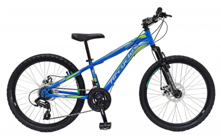 24" (varsta peste 10 ani) - Bicicleta MTB-HT 24" BR Storm One, cadru otel 14", manete secventiale, frane disc, 21 viteze