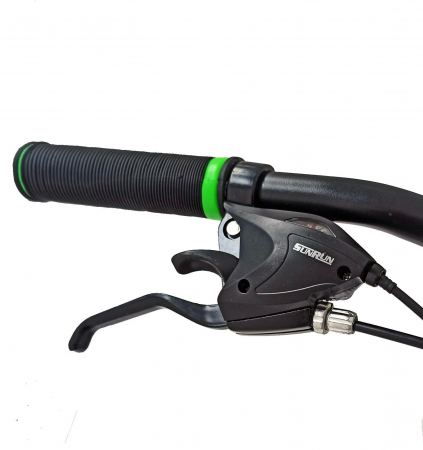 Bicicleta MTB-HT 24" BR Tornado ProMG, cadru aluminiu 13", jante magneziu, manete secventiale, frane disc, 21 viteze, negru [7]