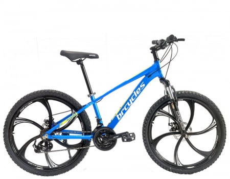 BICICLETE - Bicicleta MTB-HT 24" BR Tornado ProMG, cadru aluminiu 13", jante magneziu, manete secventiale, frane disc, 21 viteze, negru