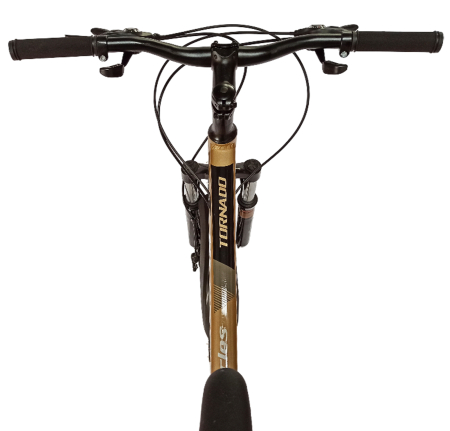 Bicicleta MTB-HT 24" BR Tornado ProMG, cadru aluminiu 13", jante magneziu, manete secventiale, frane disc, 21 viteze [6]