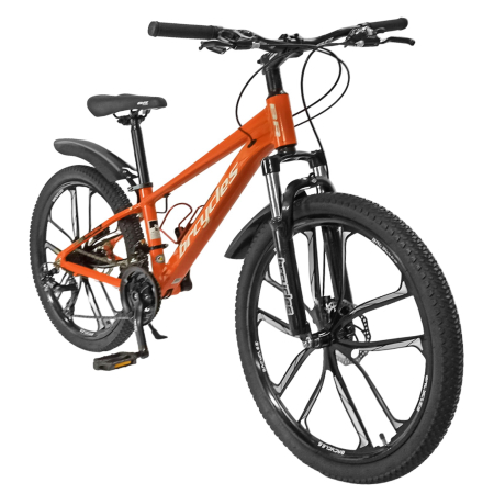 Bicicleta MTB-HT 24" BR Tornado ProMG, cadru aluminiu 13", jante magneziu, manete secventiale, frane disc, 21 viteze [1]