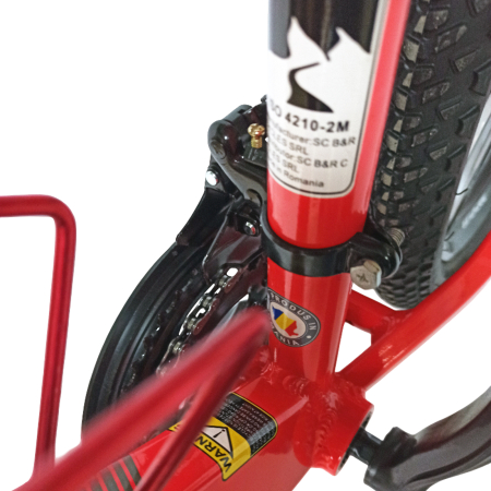 Bicicleta MTB-HT 24" BR Tornado ProMG, cadru aluminiu 13", jante magneziu, manete secventiale, frane disc, 21 viteze [13]