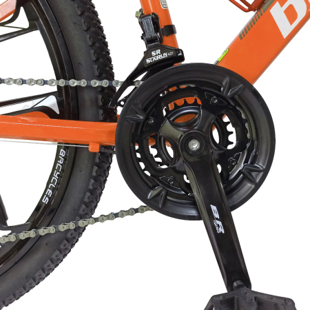 Bicicleta MTB-HT 24" BR Tornado ProMG, cadru aluminiu 13", jante magneziu, manete secventiale, frane disc, 21 viteze [9]