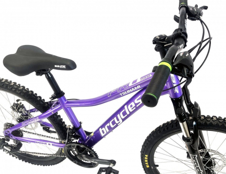 Bicicleta MTB-HT 24" BR Tsunami Pro2008, cadru otel 14", manete secventiale, frane disc, 21 viteze, violet [15]
