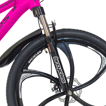 Bicicleta MTB-HT 24" BR Tsunami ProMG, cadru otel 13", jante magneziu, manete secventiale, frane disc, 21 viteze [3]