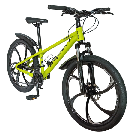 Bicicleta MTB-HT 24" BR Tsunami ProMG, cadru otel 13", jante magneziu, manete secventiale, frane disc, 21 viteze [1]