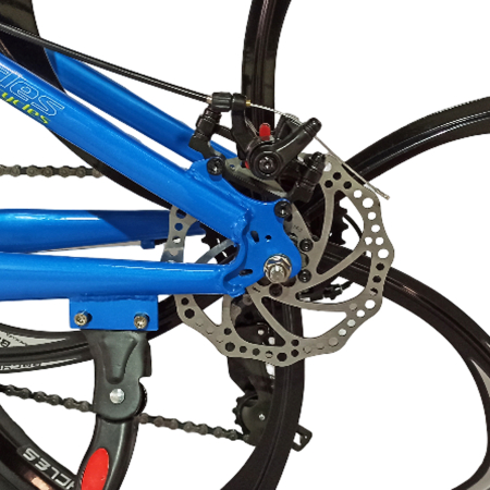 Bicicleta MTB-HT 24" BR Tsunami ProMG, cadru otel 13", jante magneziu, manete secventiale, frane disc, 21 viteze [6]