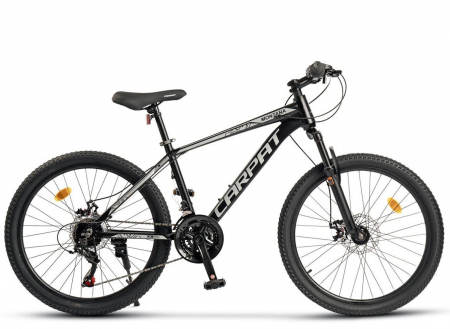 Bicicleta MTB-HT 24" CARPAT Montana, cadru aluminiu 14.5", manete RevoShift, frane disc, 21 viteze [1]