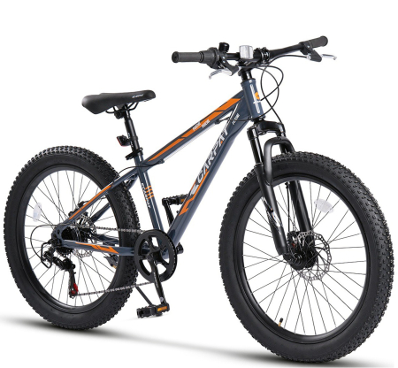 24" (varsta peste 10 ani) - Bicicleta MTB-HT 24" CARPAT Ride S24109, cadru otel 14", manete RevoShift, frane disc, 7 viteze