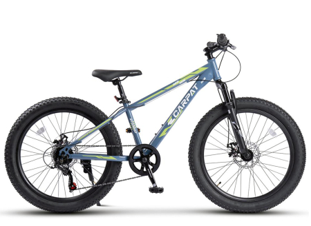 Bicicleta MTB-HT 24" CARPAT Ride S24109, cadru otel 14", manete RevoShift, frane disc, 7 viteze [1]