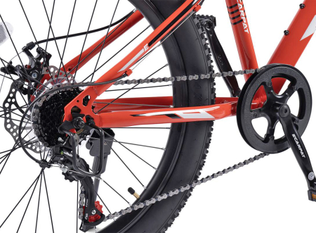 Bicicleta MTB-HT 24" CARPAT Ride S24109, cadru otel 14", manete RevoShift, frane disc, 7 viteze [6]