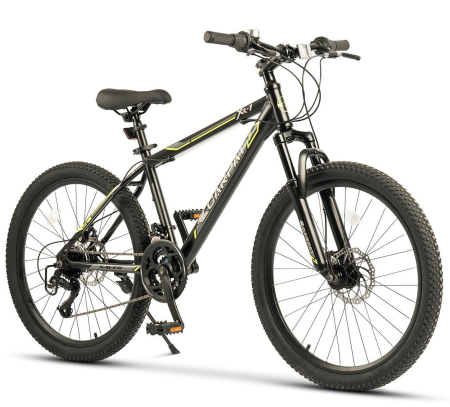 24" (varsta peste 10 ani) - Bicicleta MTB-HT 24" CARPAT XR-1, cadru otel 15", manete RevoShift, frane disc, 21 viteze