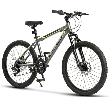 24" (varsta peste 10 ani) - Bicicleta MTB-HT 24" CARPAT XR-1, cadru otel 15", manete RevoShift, frane disc, 21 viteze