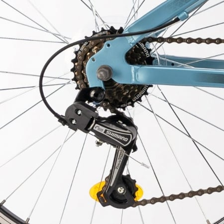 Bicicleta MTB-HT 24" DHS Terrana 2423, cadru aluminiu 13", manete revoshift, frane V-Brake, 18 viteze, albastru [4]