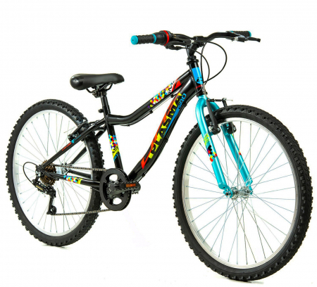 Bicicleta MTB-HT 24" DHS Plasma 240, cadru otel 13", manete revoshift,  frane V-Brake, 6 viteze [1]