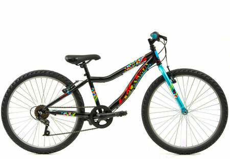 24" (varsta peste 10 ani) - Bicicleta MTB-HT 24" DHS Plasma 240, cadru otel 13", manete revoshift,  frane V-Brake, 6 viteze