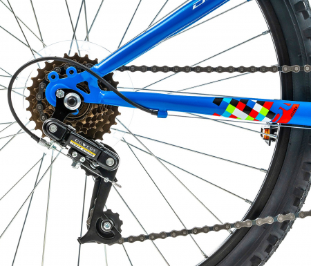 Bicicleta MTB-HT 24" DHS Plasma 240, cadru otel 13", manete revoshift,  frane V-Brake, 6 viteze [6]