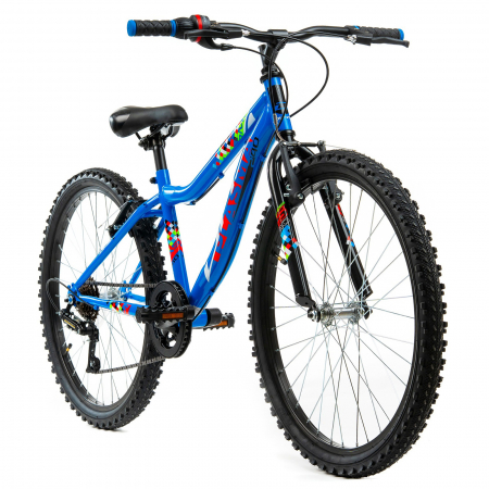 Bicicleta MTB-HT 24" DHS Plasma 240, cadru otel 13", manete revoshift,  frane V-Brake, 6 viteze [1]