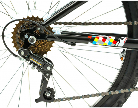 Bicicleta MTB-HT 24" DHS Plasma 240, cadru otel 13", manete revoshift,  frane V-Brake, 6 viteze [6]