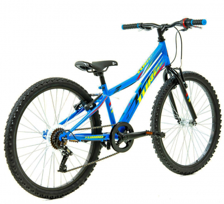 Bicicleta MTB-HT 24" DHS Turbo 240, cadru otel 13", manete revoshift, frane V-Brake, 6 viteze [2]