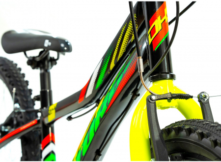 Bicicleta MTB-HT 24" DHS Turbo 240, cadru otel 13", manete revoshift, frane V-Brake, 6 viteze [3]