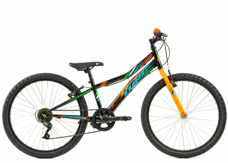 24" (varsta peste 10 ani) - Bicicleta MTB-HT 24" DHS Turbo 240, cadru otel 13", manete revoshift, frane V-Brake, 6 viteze