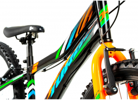 Bicicleta MTB-HT 24" DHS Turbo 240, cadru otel 13", manete revoshift, frane V-Brake, 6 viteze [3]