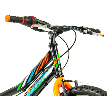 Bicicleta MTB-HT 24" DHS Turbo 240, cadru otel 13", manete revoshift, frane V-Brake, 6 viteze [4]