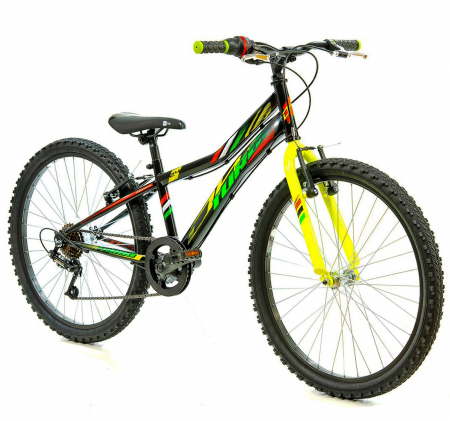 Bicicleta MTB-HT 24" DHS Turbo 240, cadru otel 13", manete revoshift, frane V-Brake, 6 viteze [1]