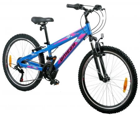Bicicleta MTB-HT 24" OMEGA Gerald, cadru aluminiu 16", frane V-Brake, 18 viteze [1]