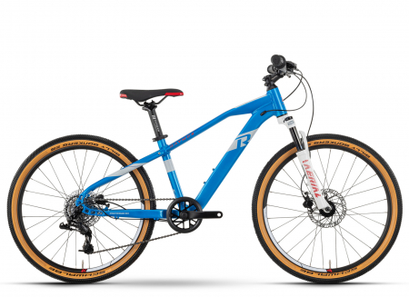 Bicicleta MTB-HT 24" RAYMON FourRay 4.0, cadru aluminiu 13", manete RevoShift, frane hidraulice, 8 viteze, abastru [1]