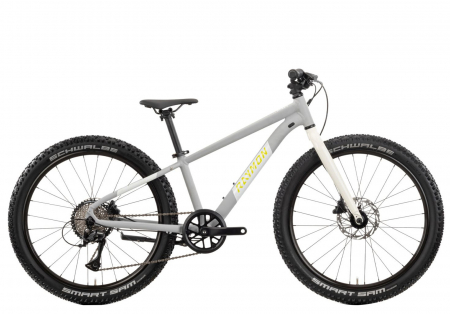 Bicicleta MTB-HT 24" RAYMON Yanga 24 Pro, cadru aluminiu 12", manete secventiale, frane hidraulice, 8 viteze, gri [1]