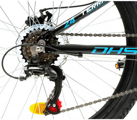 Bicicleta MTB-HT 24" TERRANA 2423, cadru aluminiu 12", manete revoshift, frane disc, 18 viteze [6]