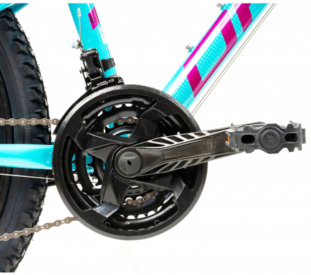 Bicicleta MTB-HT 24" TERRANA 2423, cadru aluminiu 12", manete revoshift, frane disc, 18 viteze [5]